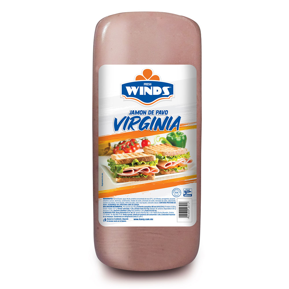 Jamón de pavo virgina