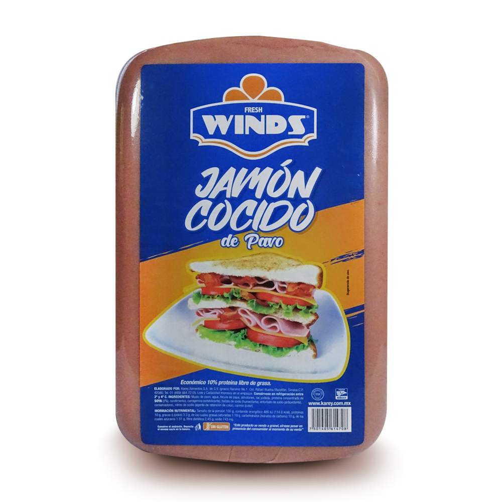 Jamon cocido de pavo a granel